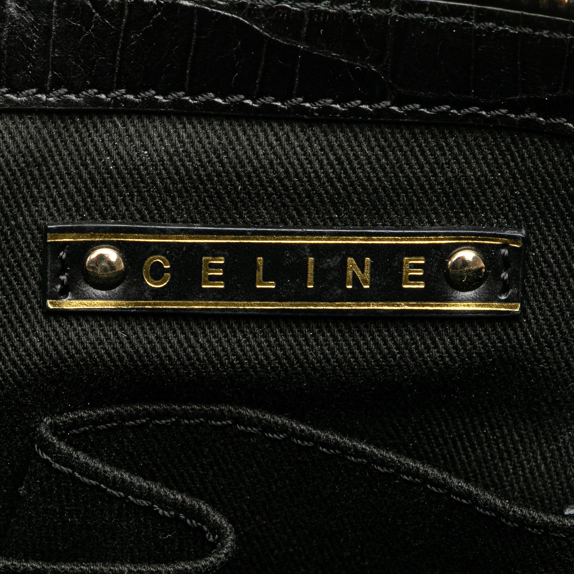 Celine C Carriage Canvas Satchel