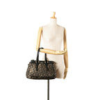 Celine C Carriage Canvas Satchel