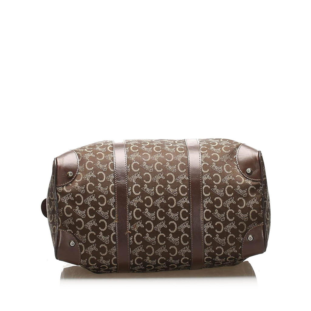 Celine C Macadam Canvas Boston Bag (SHG-24381)