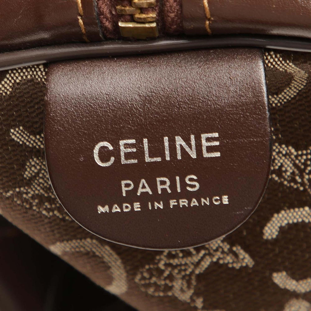 Celine C Macadam Canvas Boston Bag (SHG-24381)