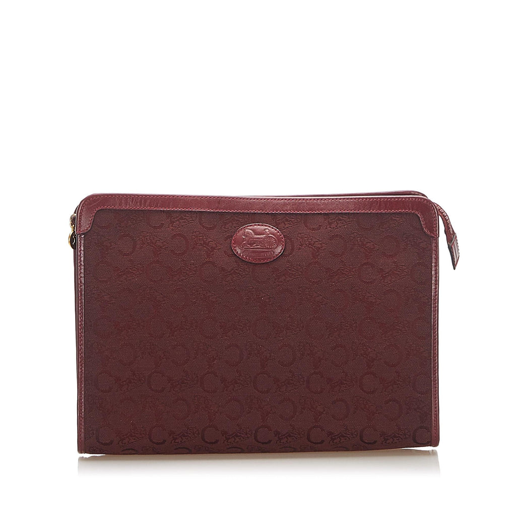 Celine C Macadam Canvas Clutch Bag (SHG-24068)