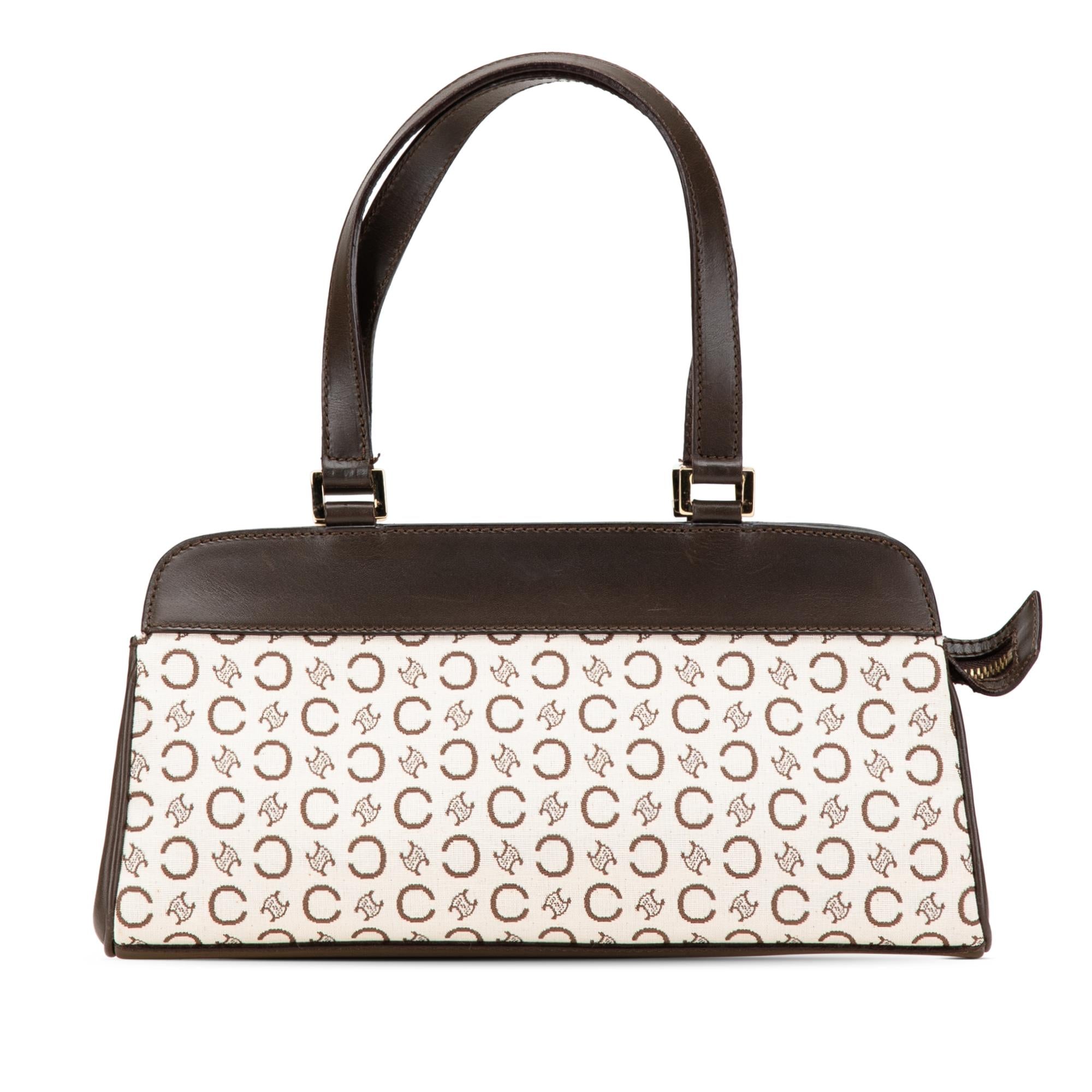 Celine C Macadam Canvas Handbag