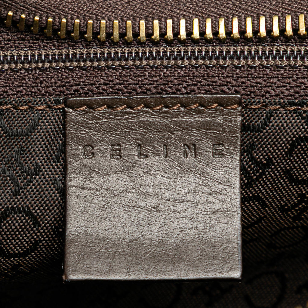 Celine C Macadam Canvas Handbag