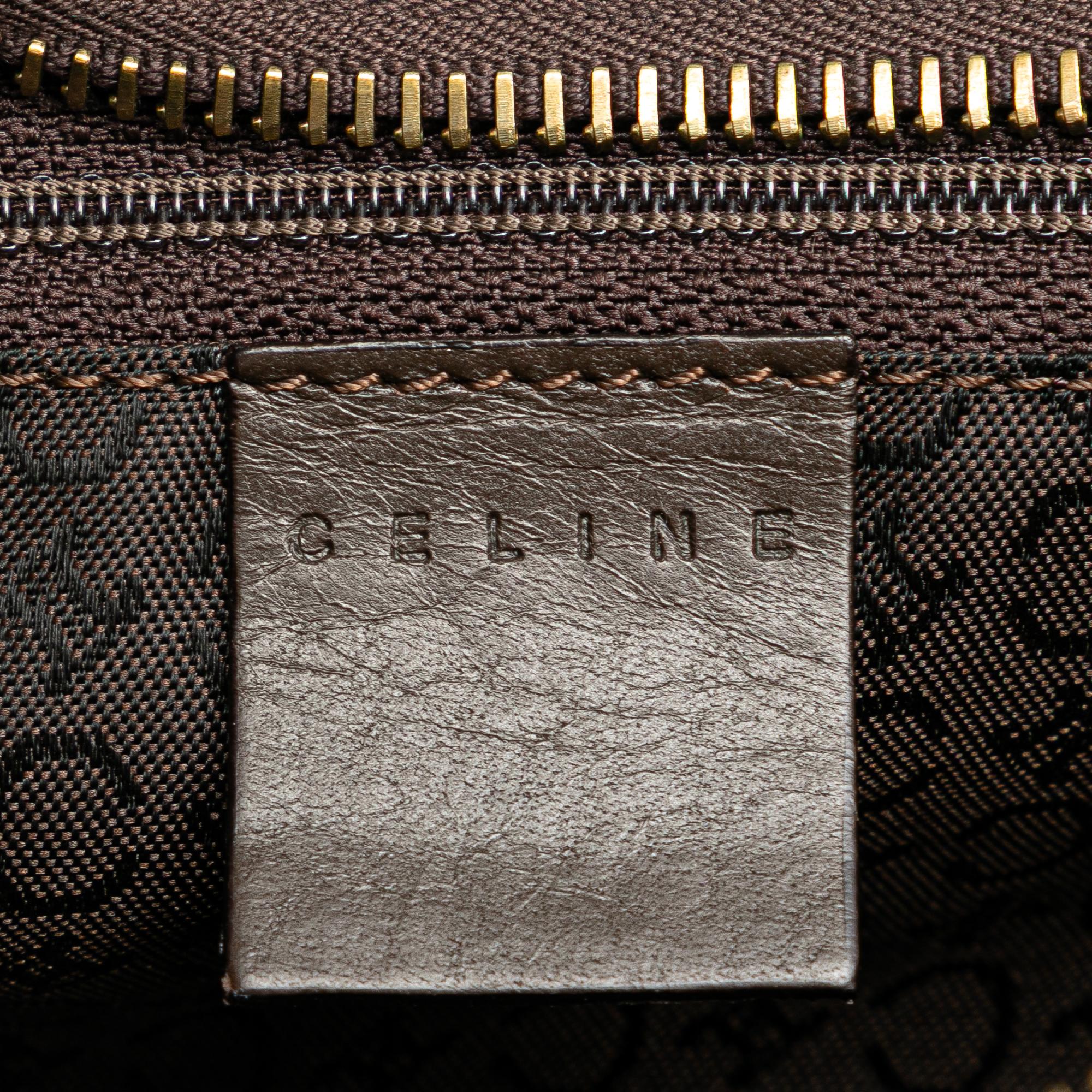 Celine C Macadam Canvas Handbag