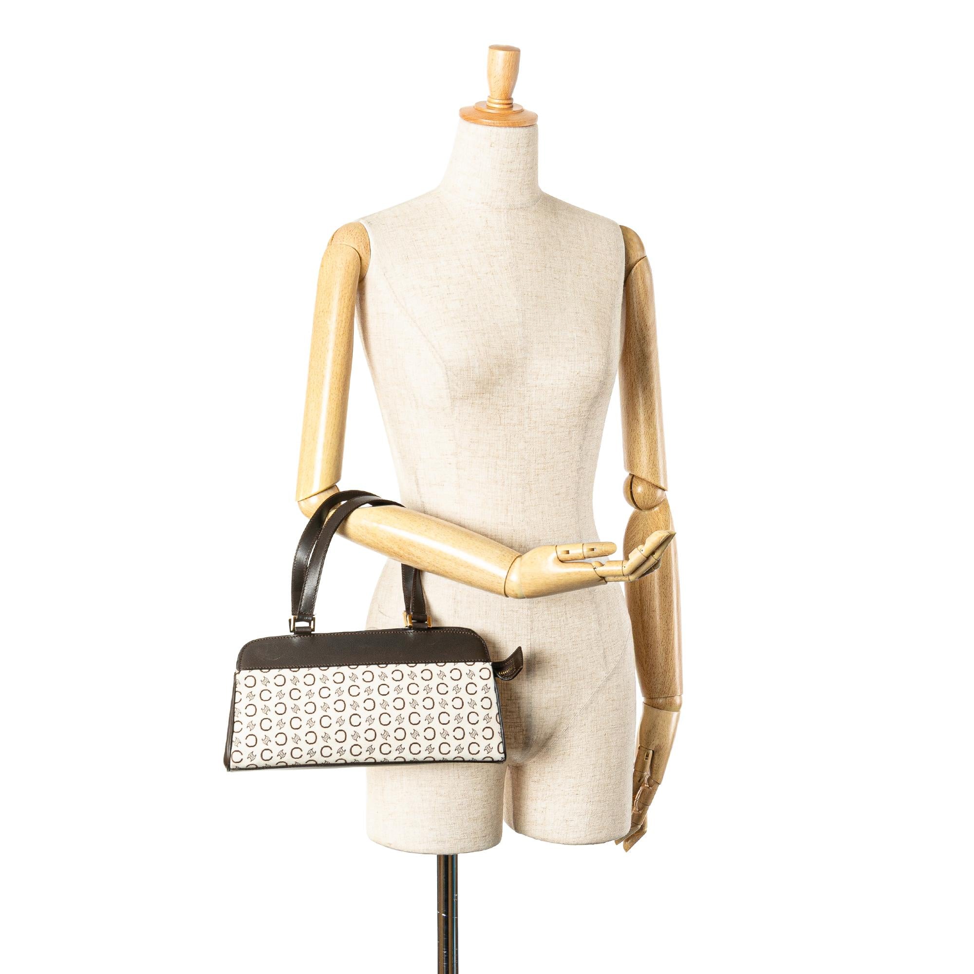 Celine C Macadam Canvas Handbag