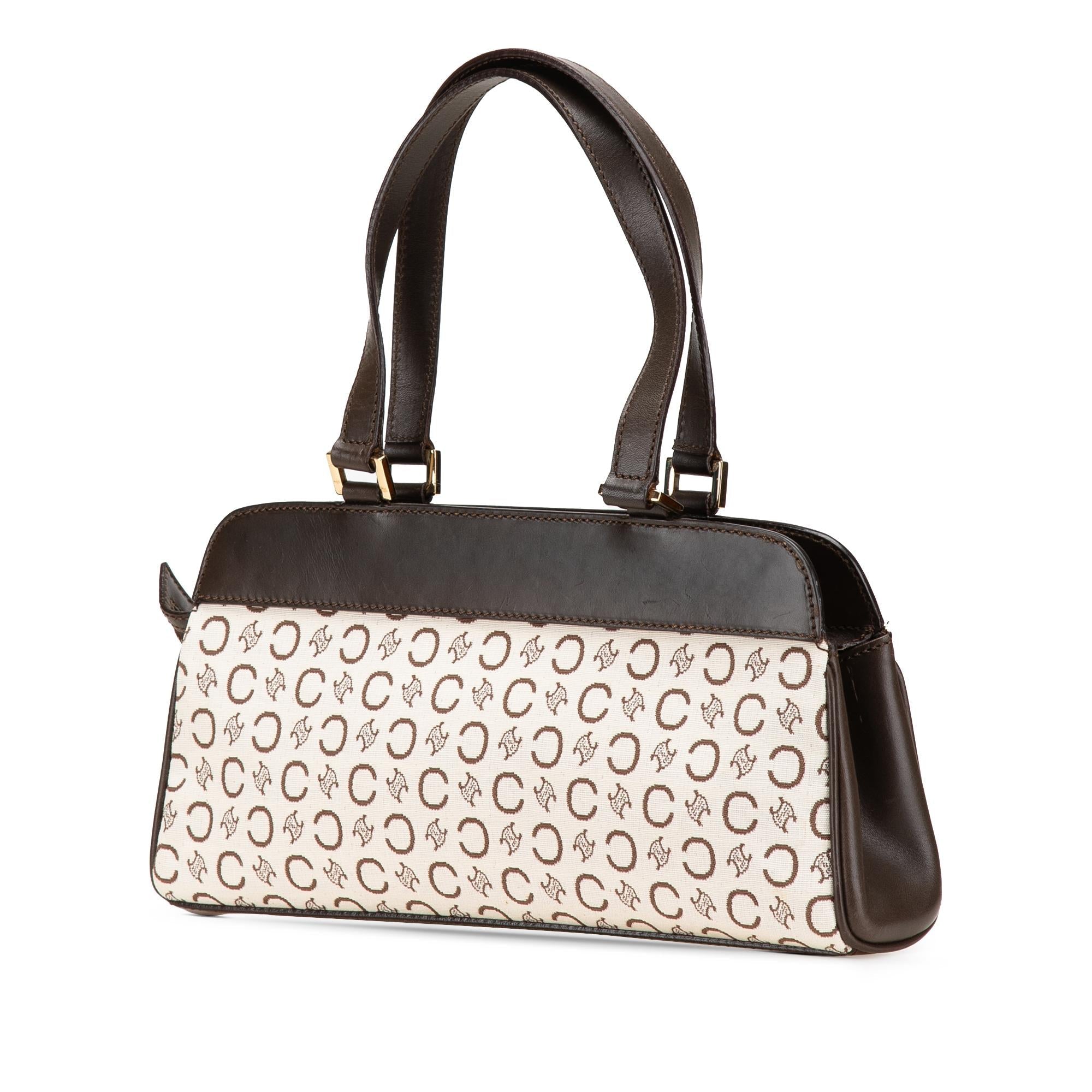 Celine C Macadam Canvas Handbag
