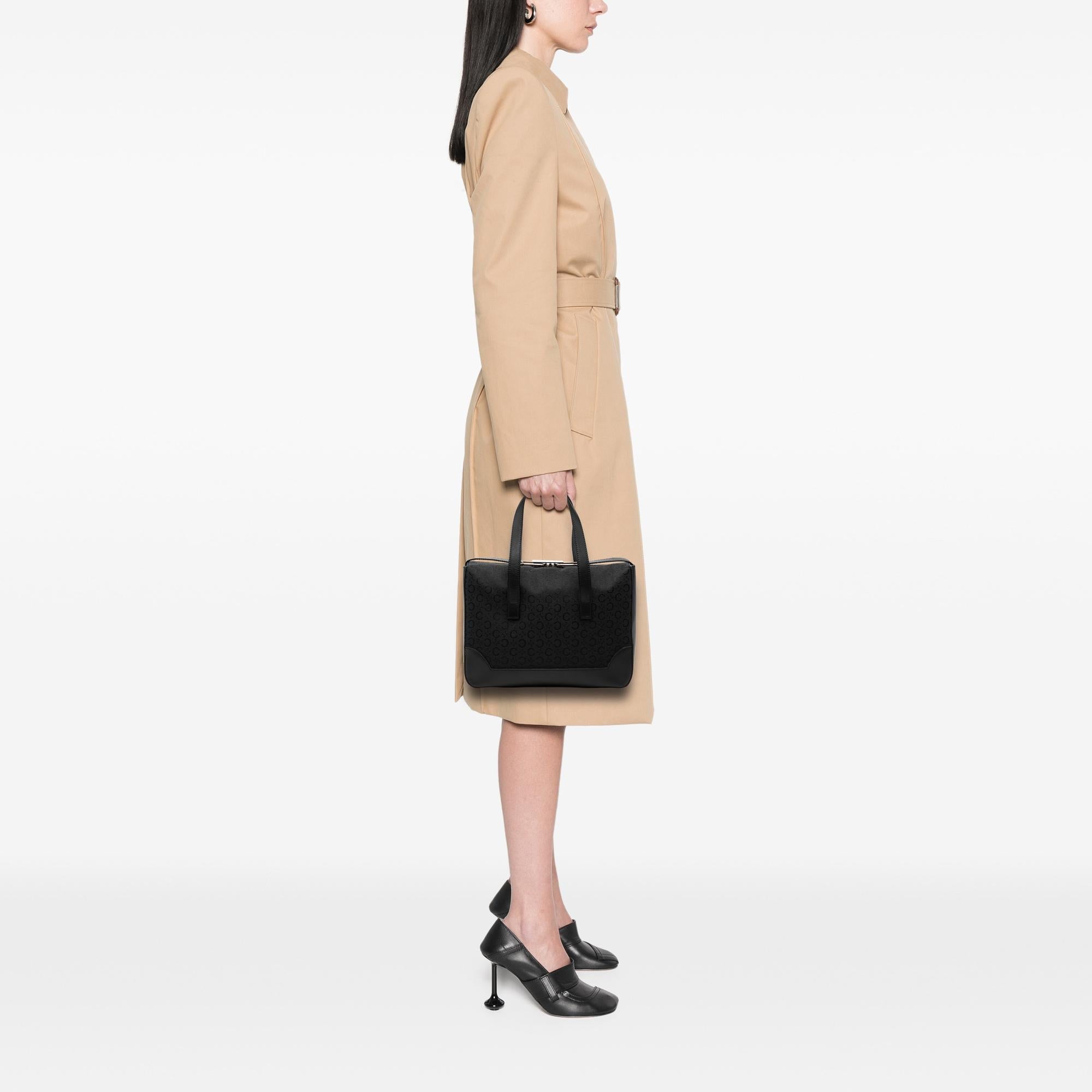 Celine C Macadam Canvas Handbag