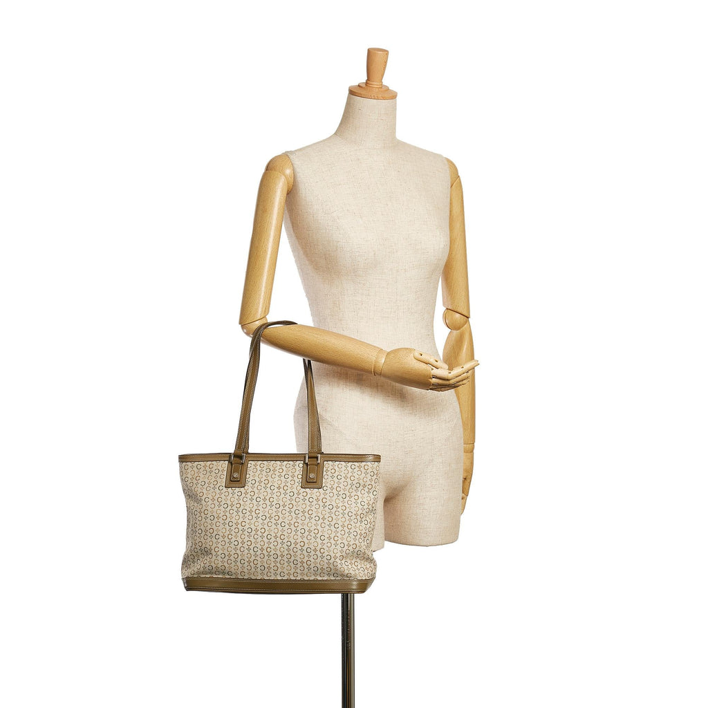 Celine C Macadam Canvas Shoulder Bag (SHG-34837)