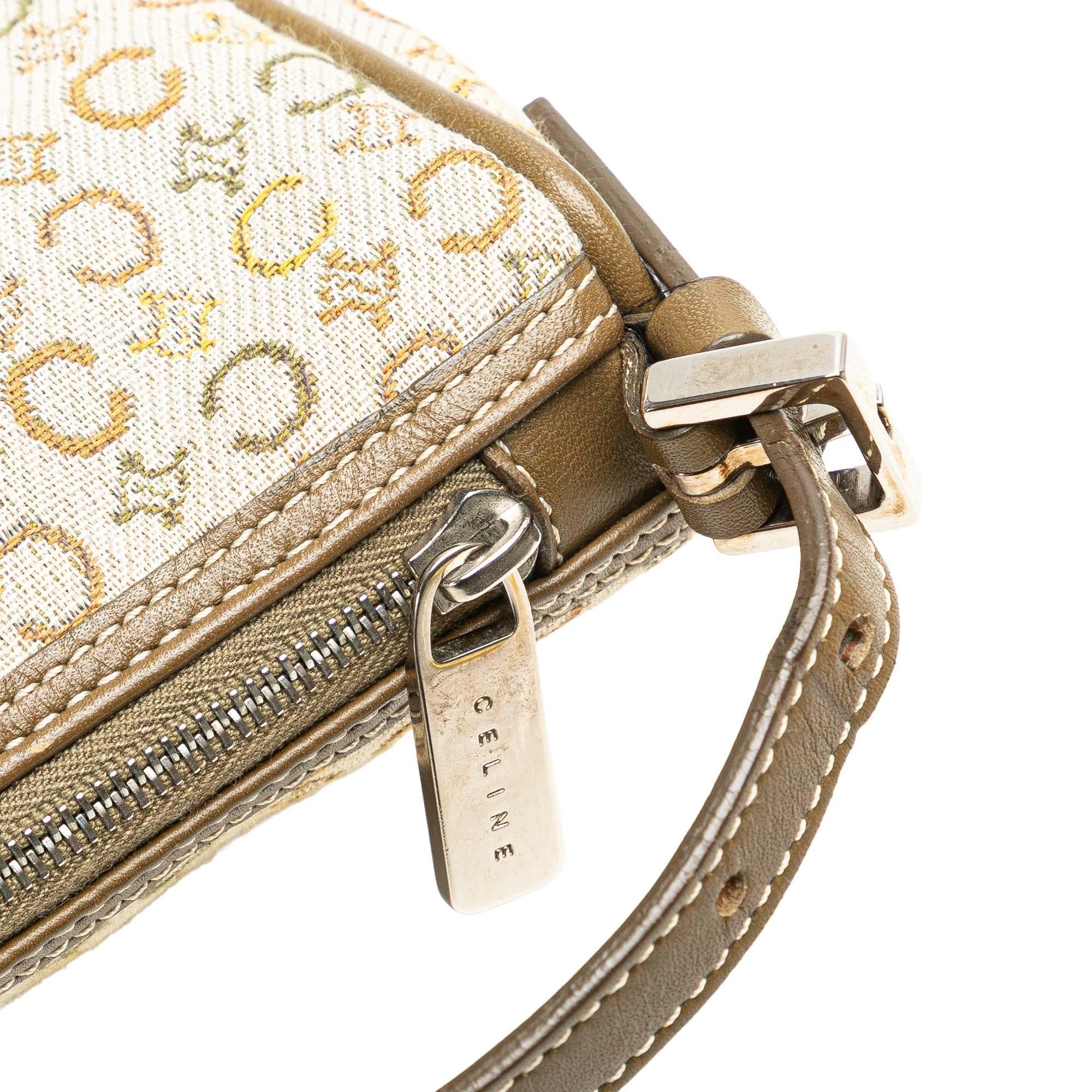 Celine C Macadam Canvas Shoulder Bag