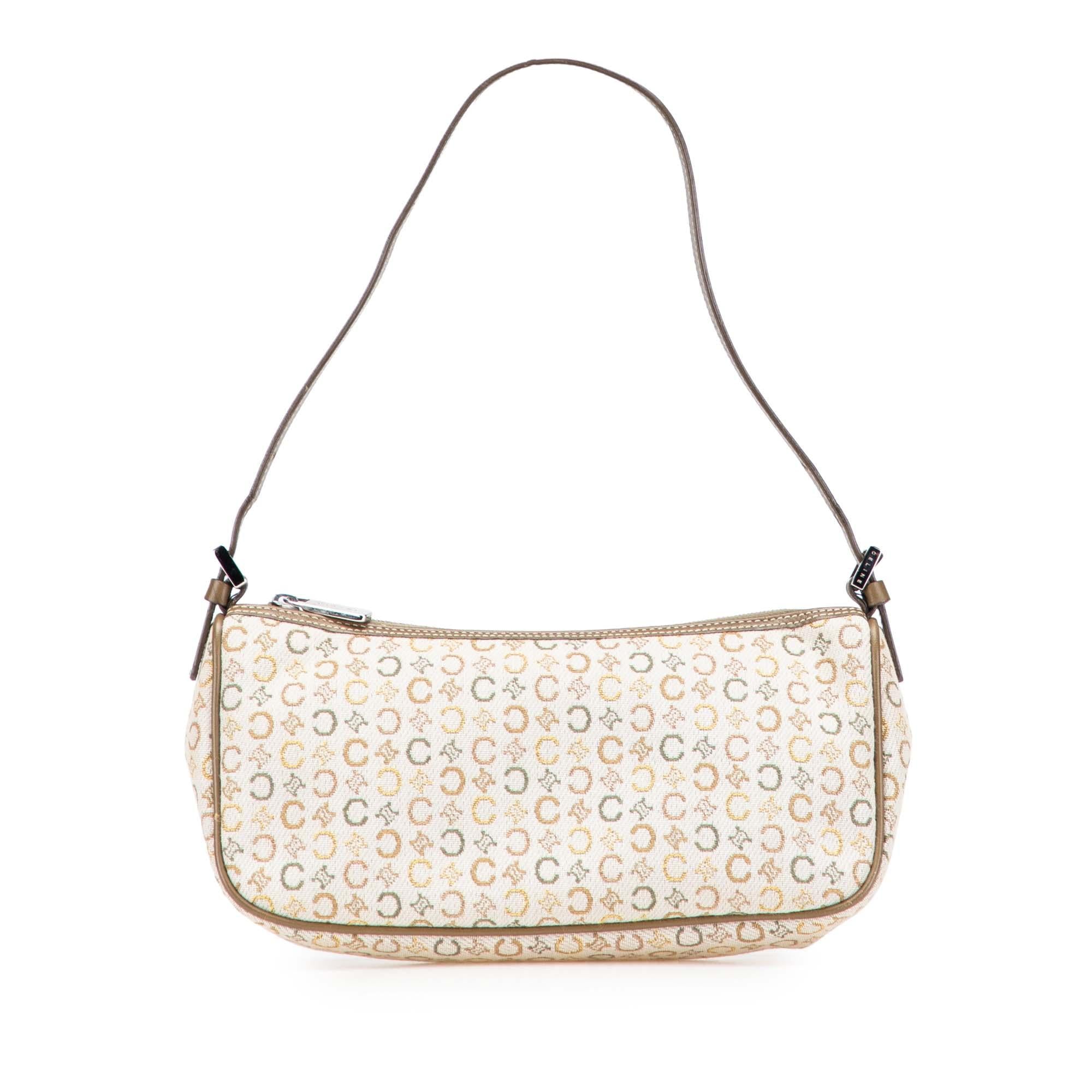 Celine C Macadam Canvas Shoulder Bag