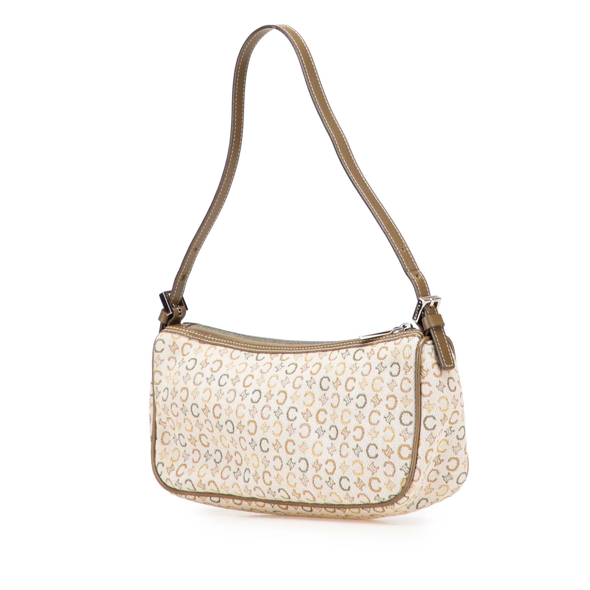 Celine C Macadam Canvas Shoulder Bag