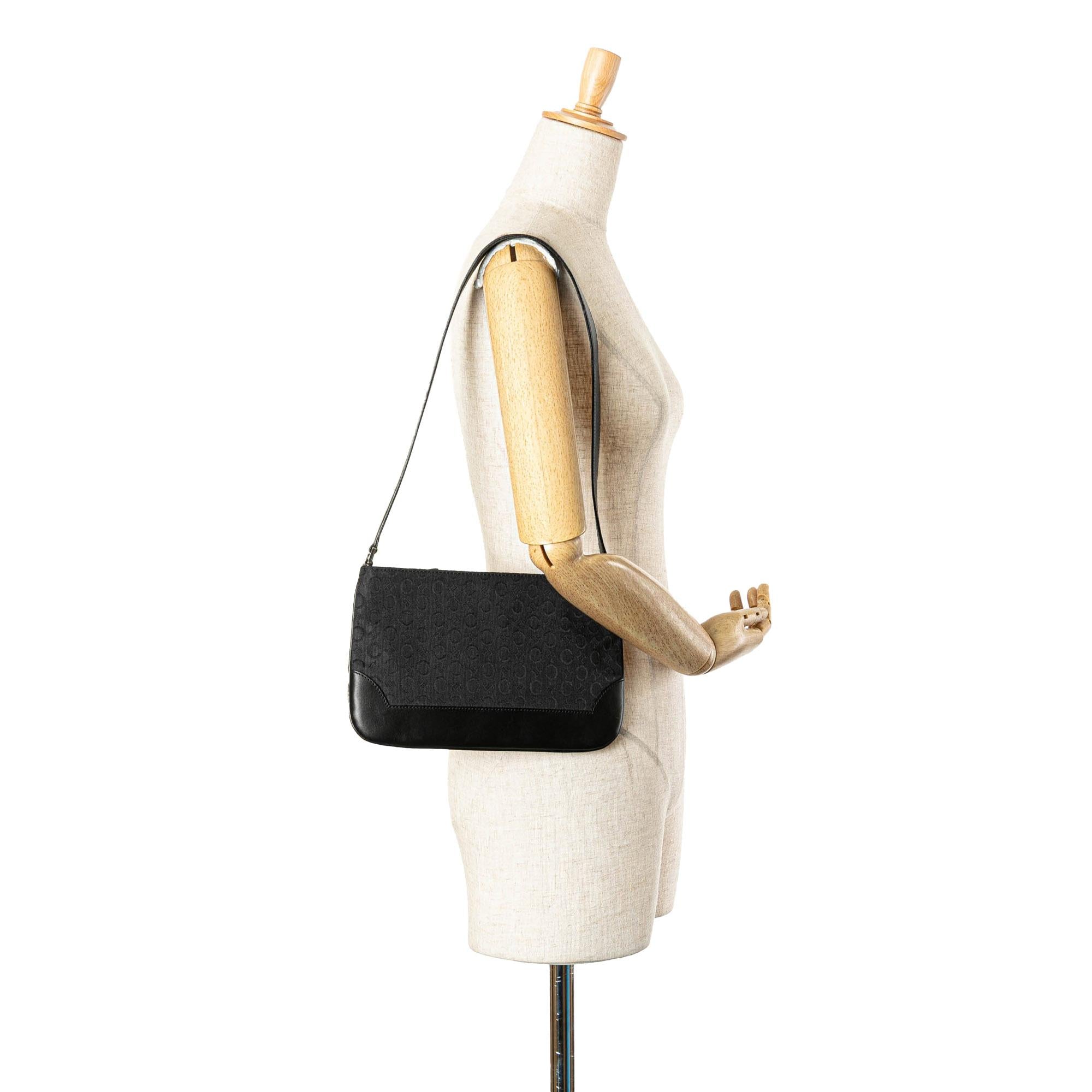 Celine C Macadam Canvas Shoulder Bag