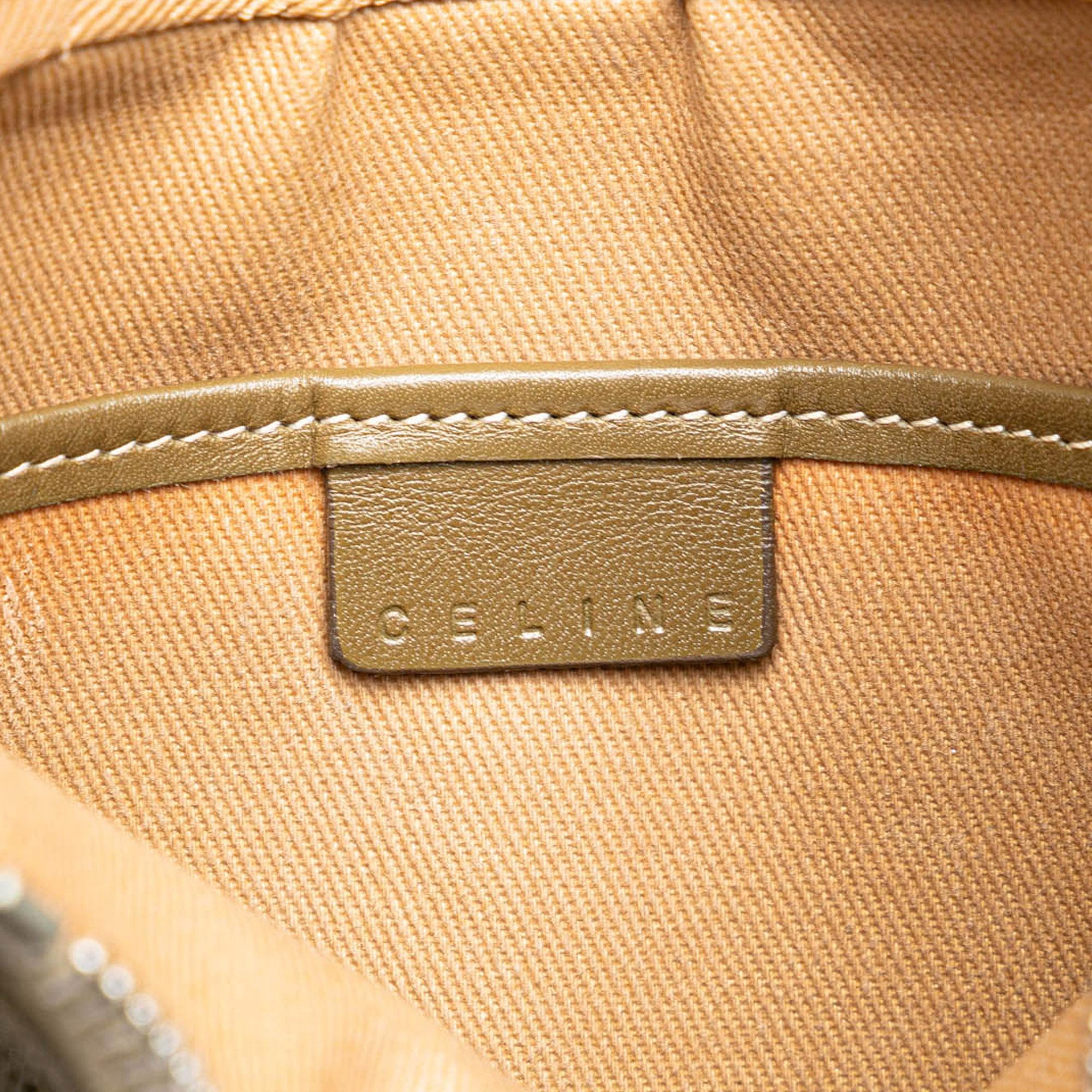 Celine C Macadam Canvas Shoulder Bag