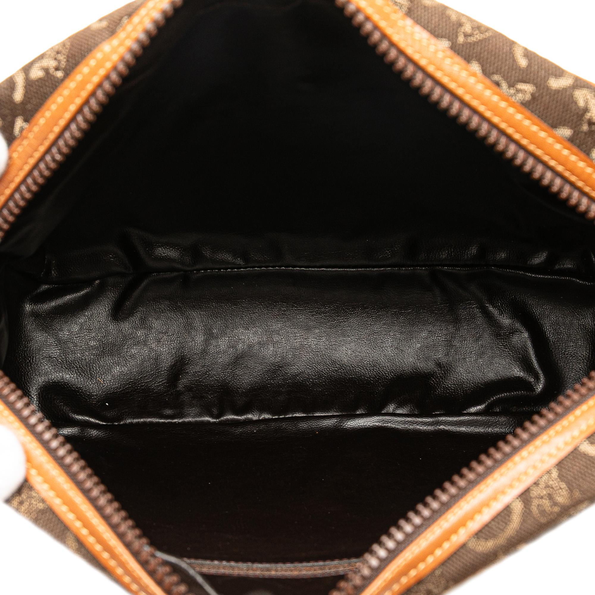 Celine C Macadam Canvas Shoulder Bag