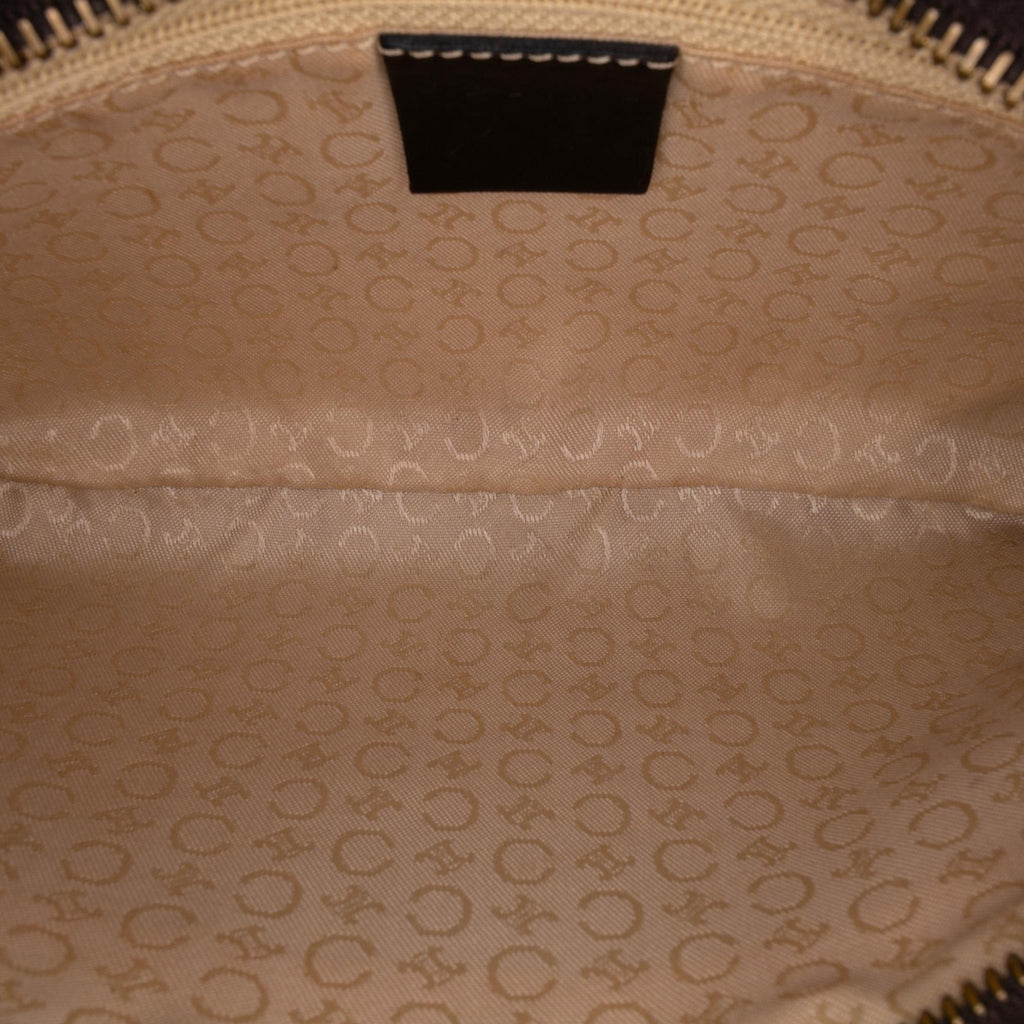 Celine C Macadam Canvas Shoulder Bag
