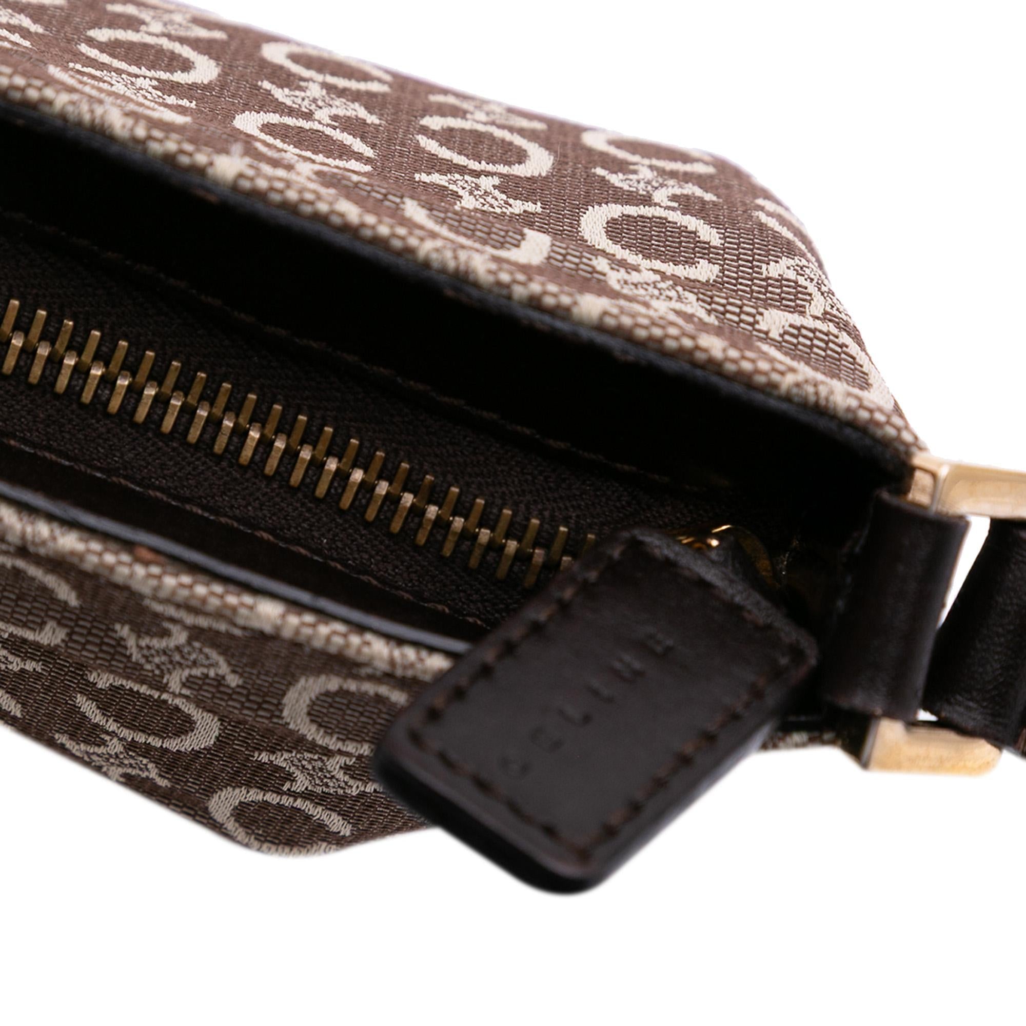 Celine C Macadam Canvas Shoulder Bag