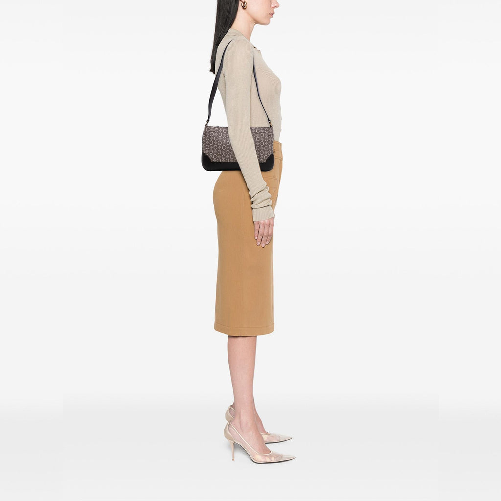 Celine C Macadam Canvas Shoulder Bag