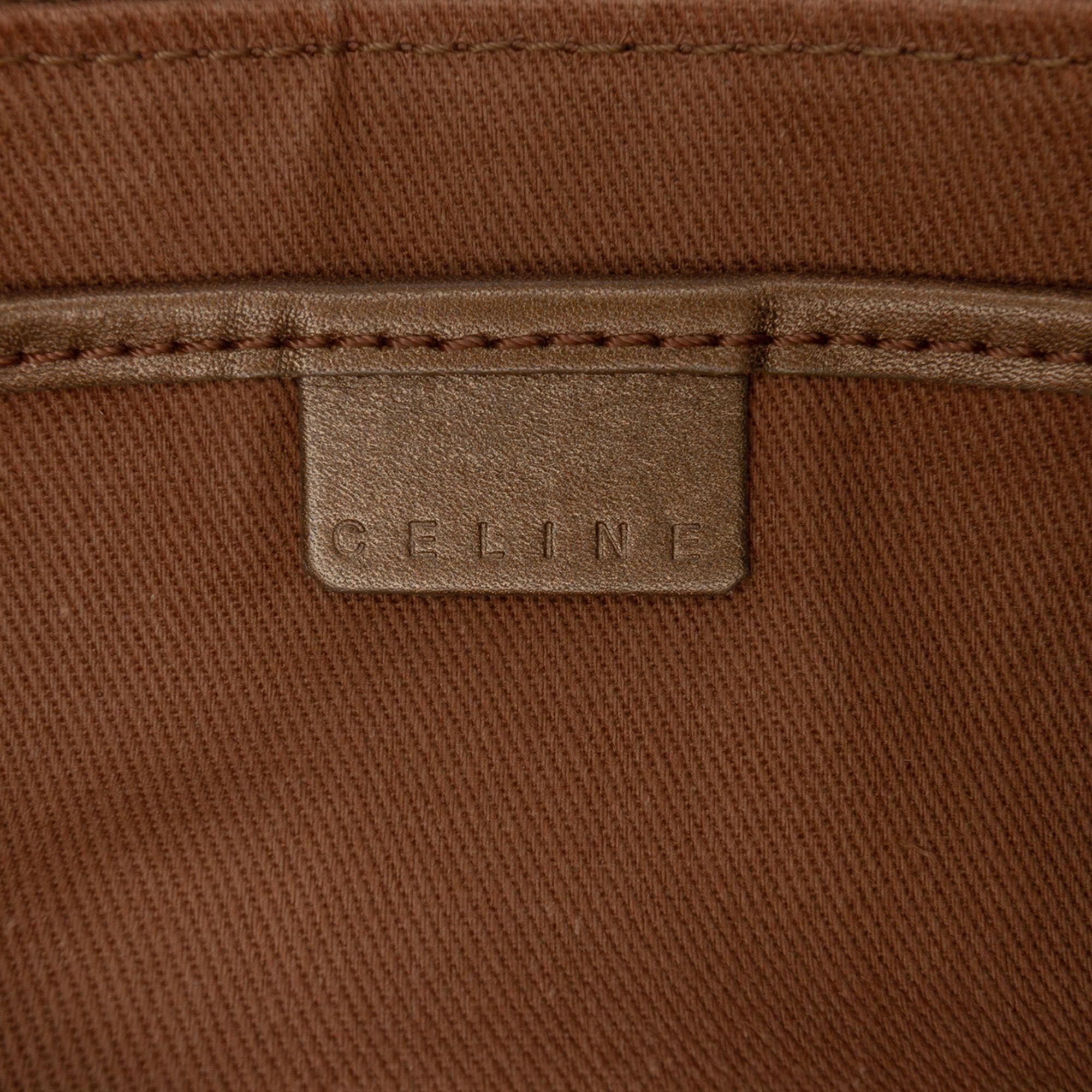 Celine C Macadam Canvas Shoulder Bag