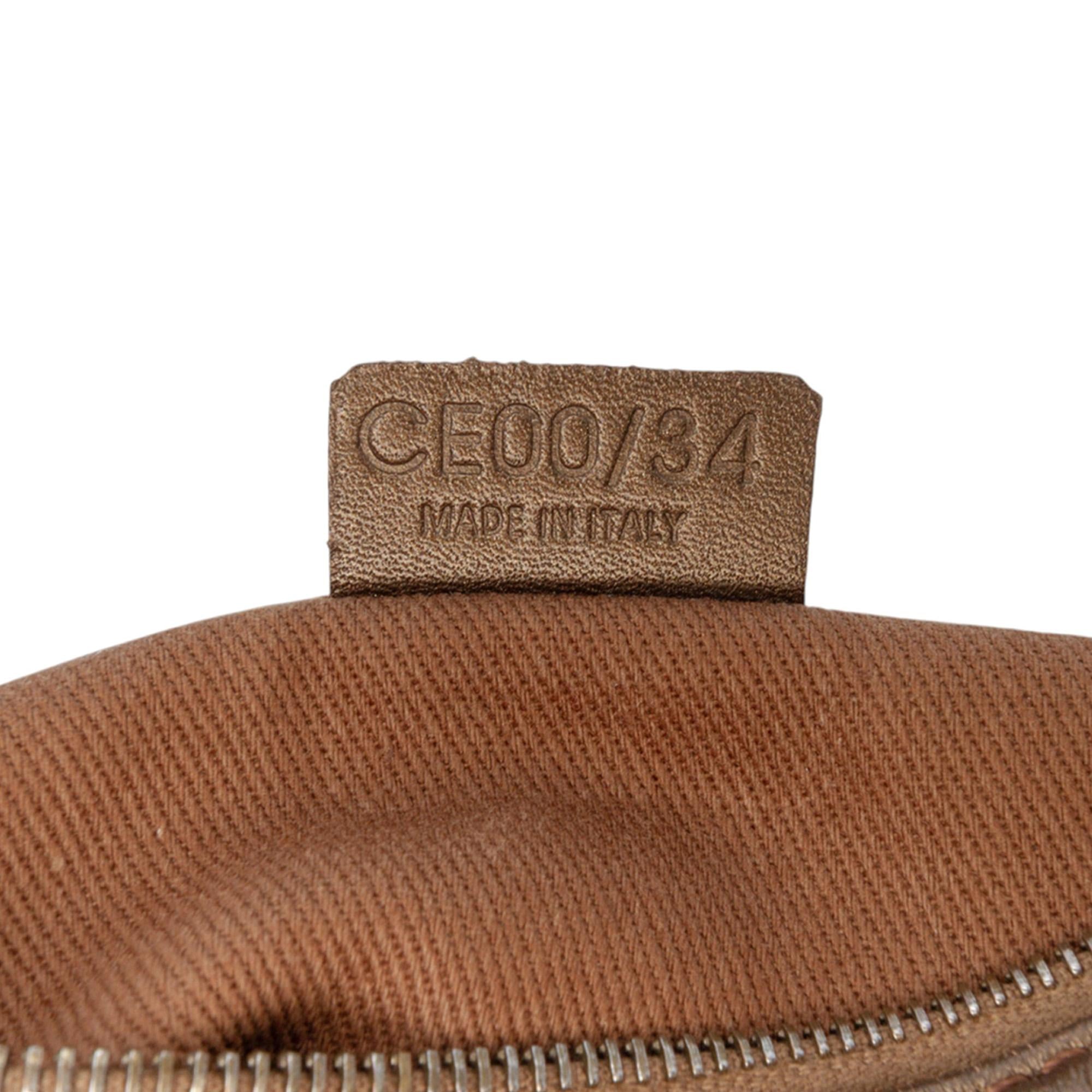 Celine C Macadam Canvas Shoulder Bag