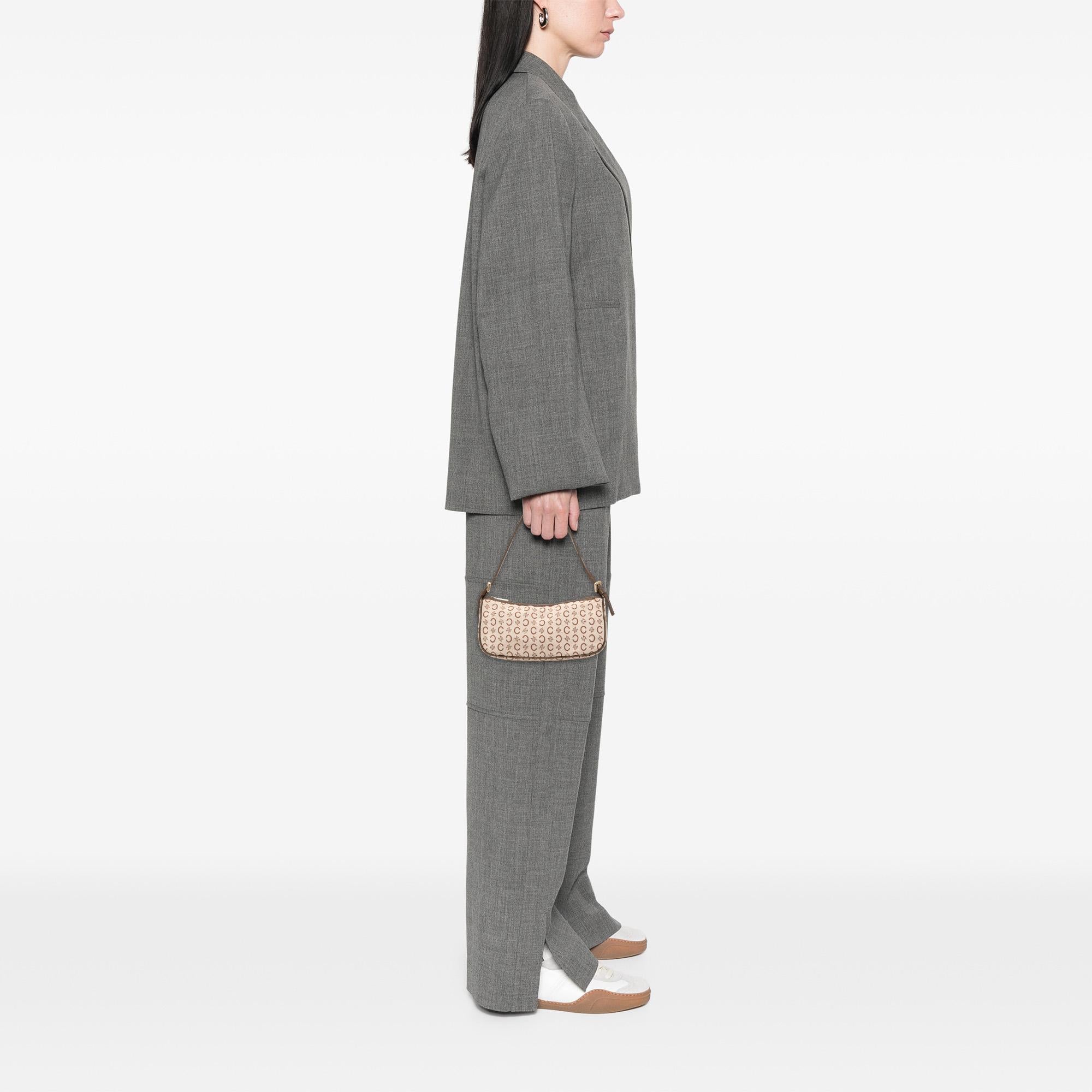 Celine C Macadam Canvas Shoulder Bag