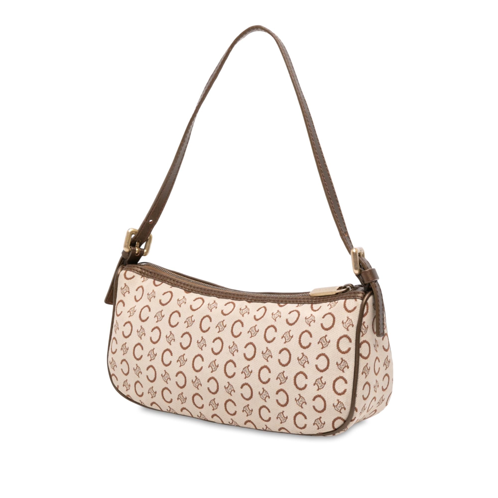 Celine C Macadam Canvas Shoulder Bag