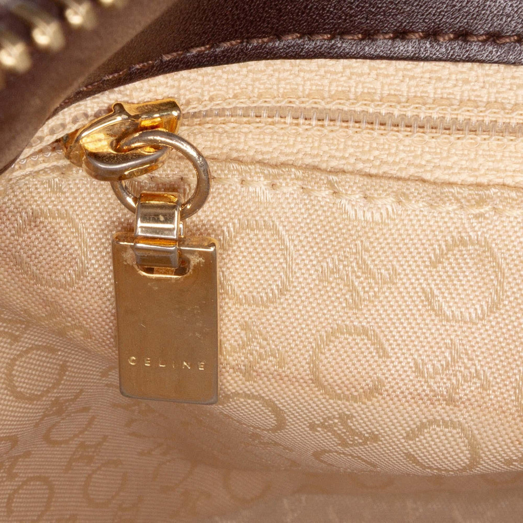 Celine C Macadam Canvas Shoulder Bag