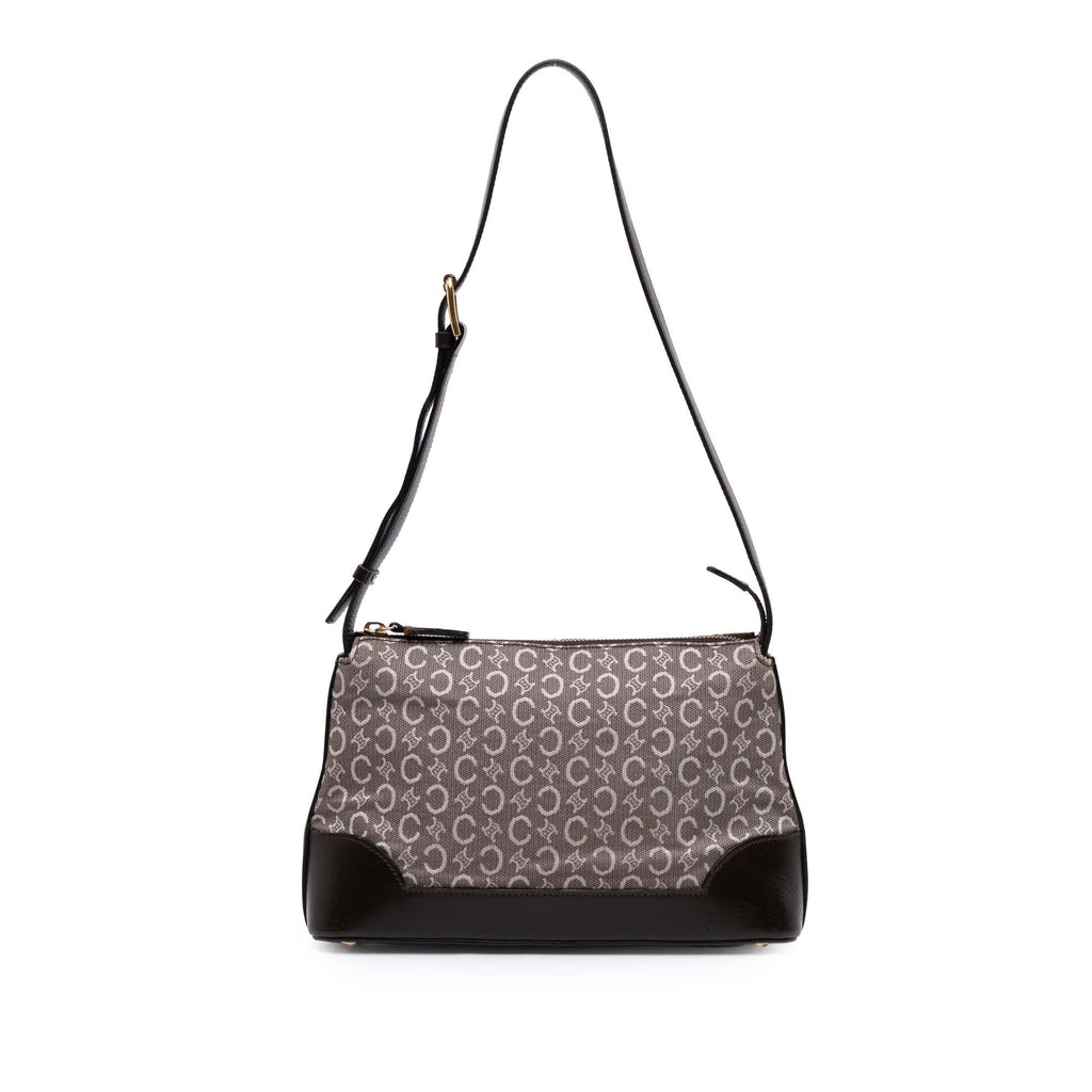 Celine C Macadam Canvas Shoulder Bag