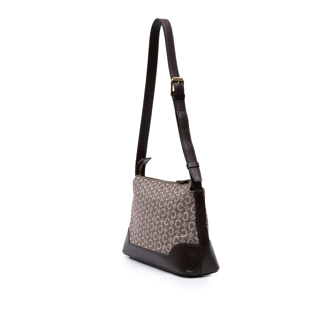 Celine C Macadam Canvas Shoulder Bag