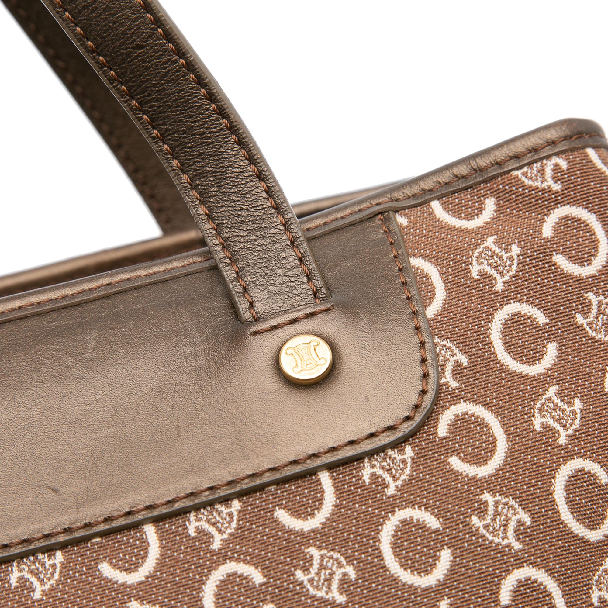 Celine C Macadam Canvas Tote