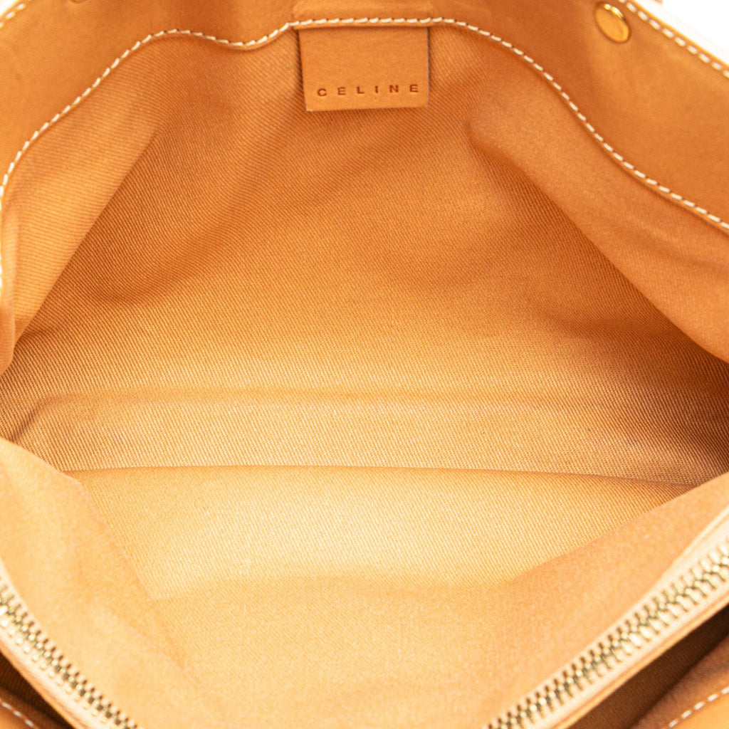Celine C Macadam Denim Handbag
