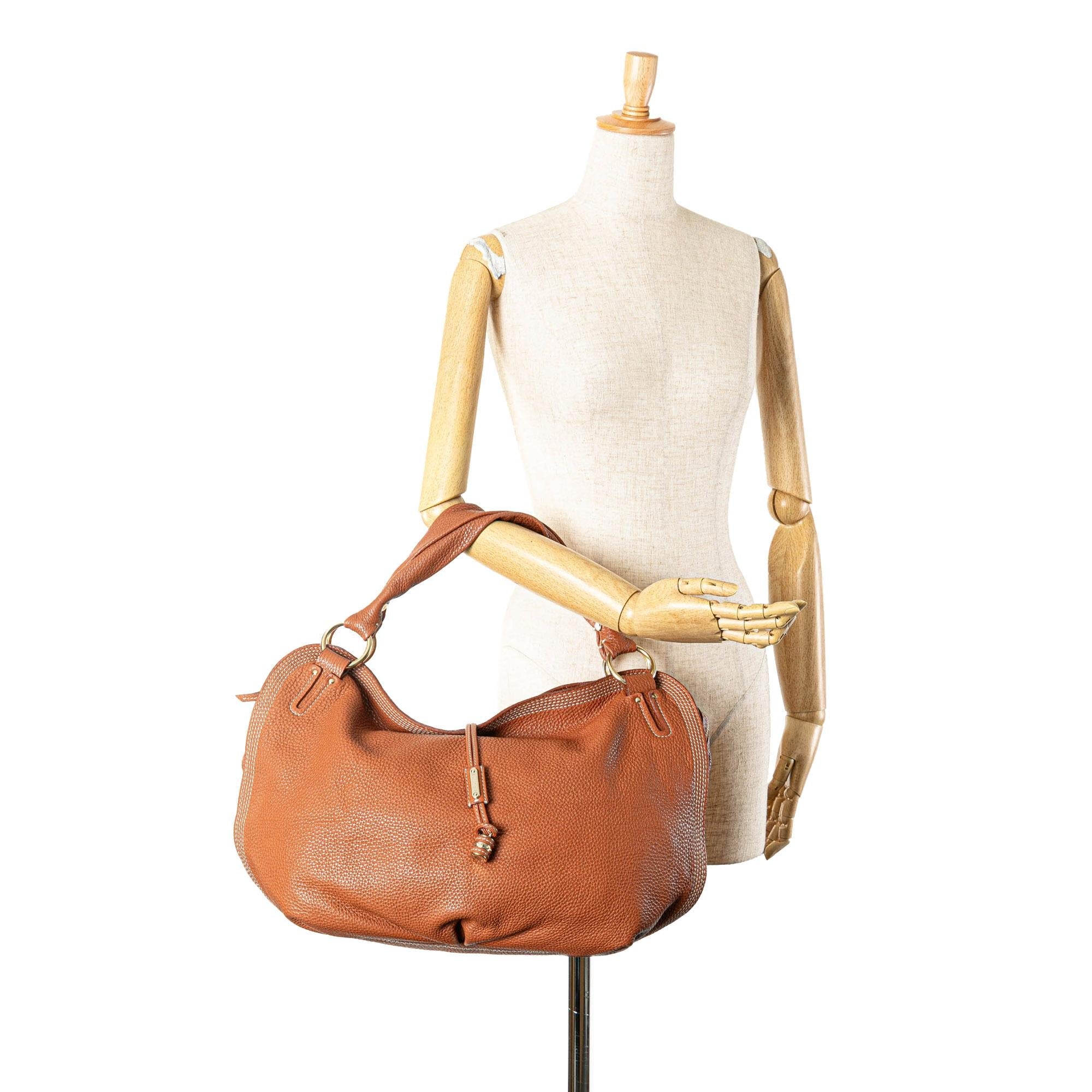 Celine Calfskin Bittersweet Hobo (SHG-kkohWZ)