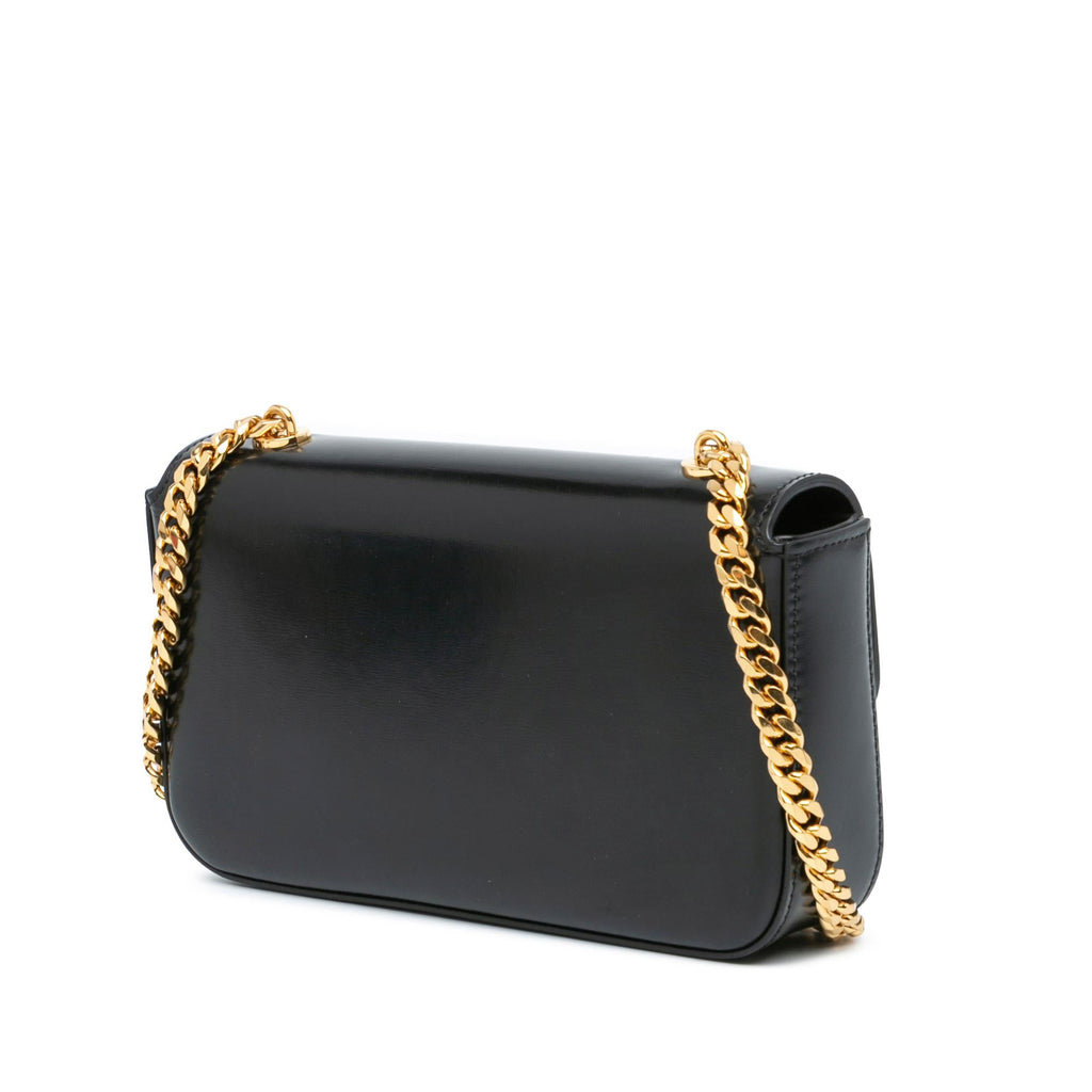 Celine Calfskin Cuir Triomphe Chain Shoulder Bag (SHG-7mujIg)