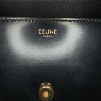 Celine Calfskin Cuir Triomphe Chain Shoulder Bag