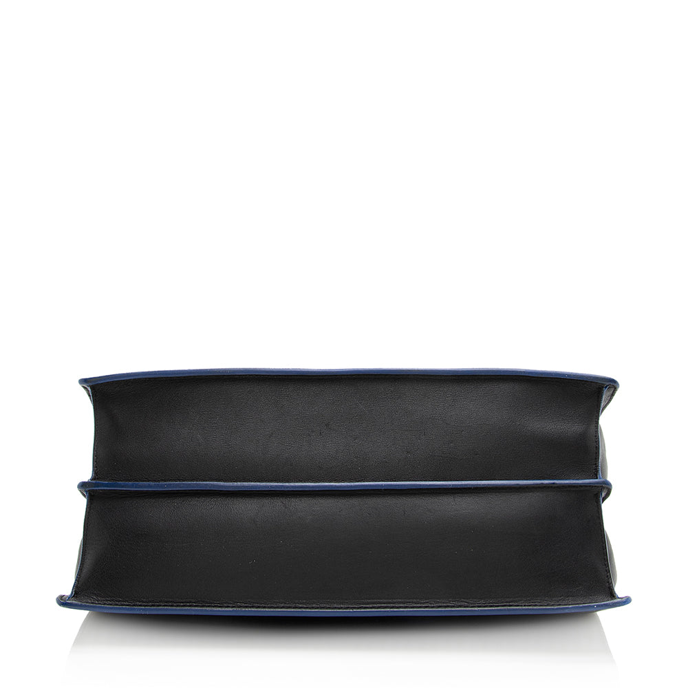 Celine Calfskin Tri-Color Diamond Shoulder Bag - FINAL SALE (SHF-19411)