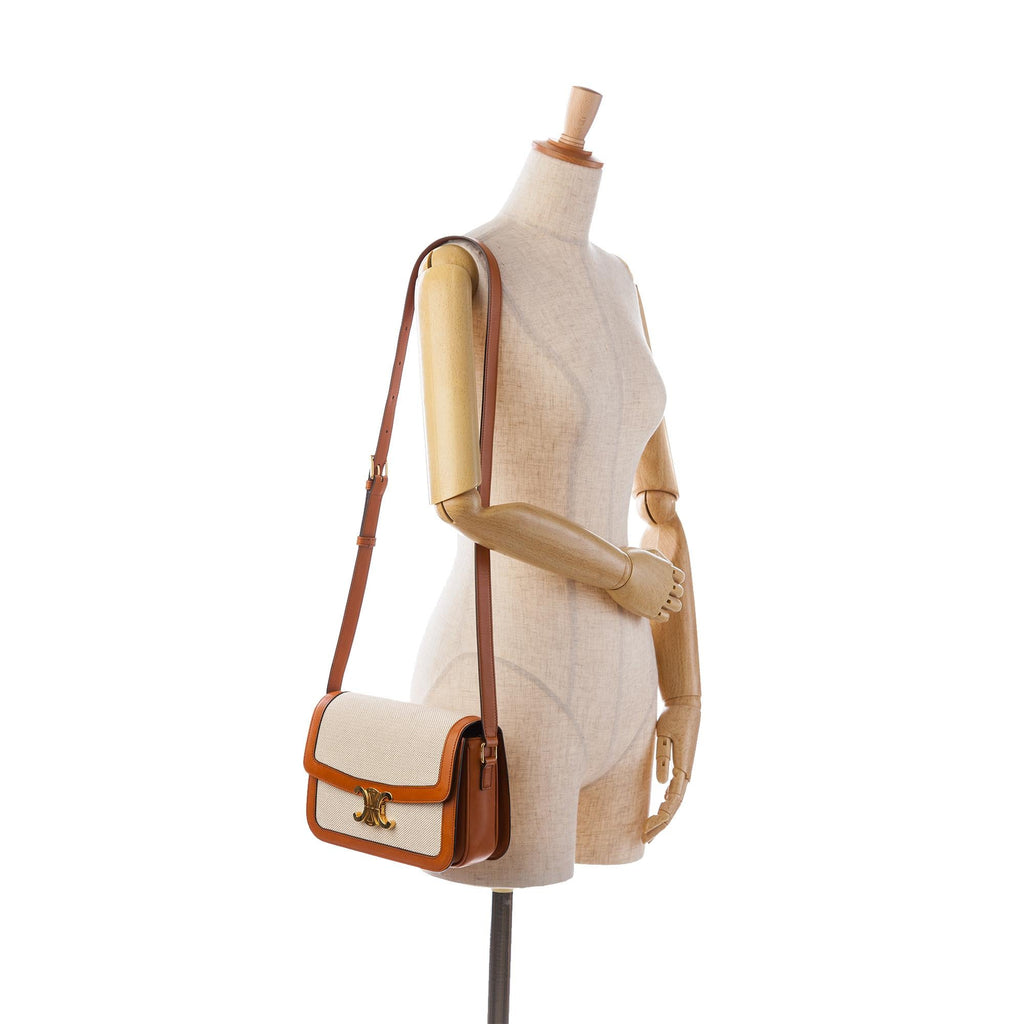 Celine Canvas Classique Triomphe Crossbody (SHG-2Xuunr)