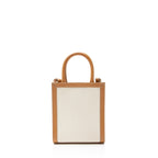 Celine Canvas Leather Vertical Cabas Mini Tote