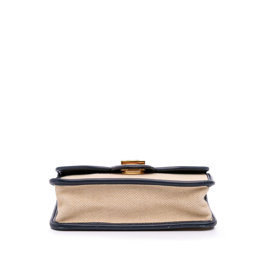 Celine Canvas Sulky Clutch With Chain