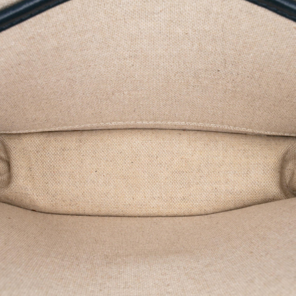 Celine Canvas Sulky Clutch With Chain