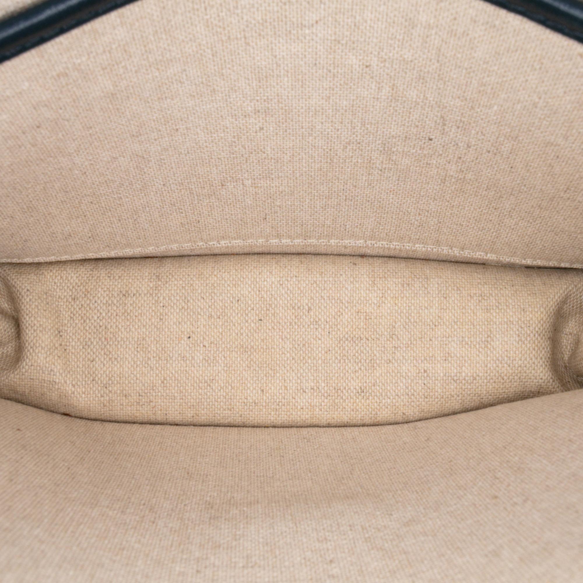 Celine Canvas Sulky Clutch With Chain