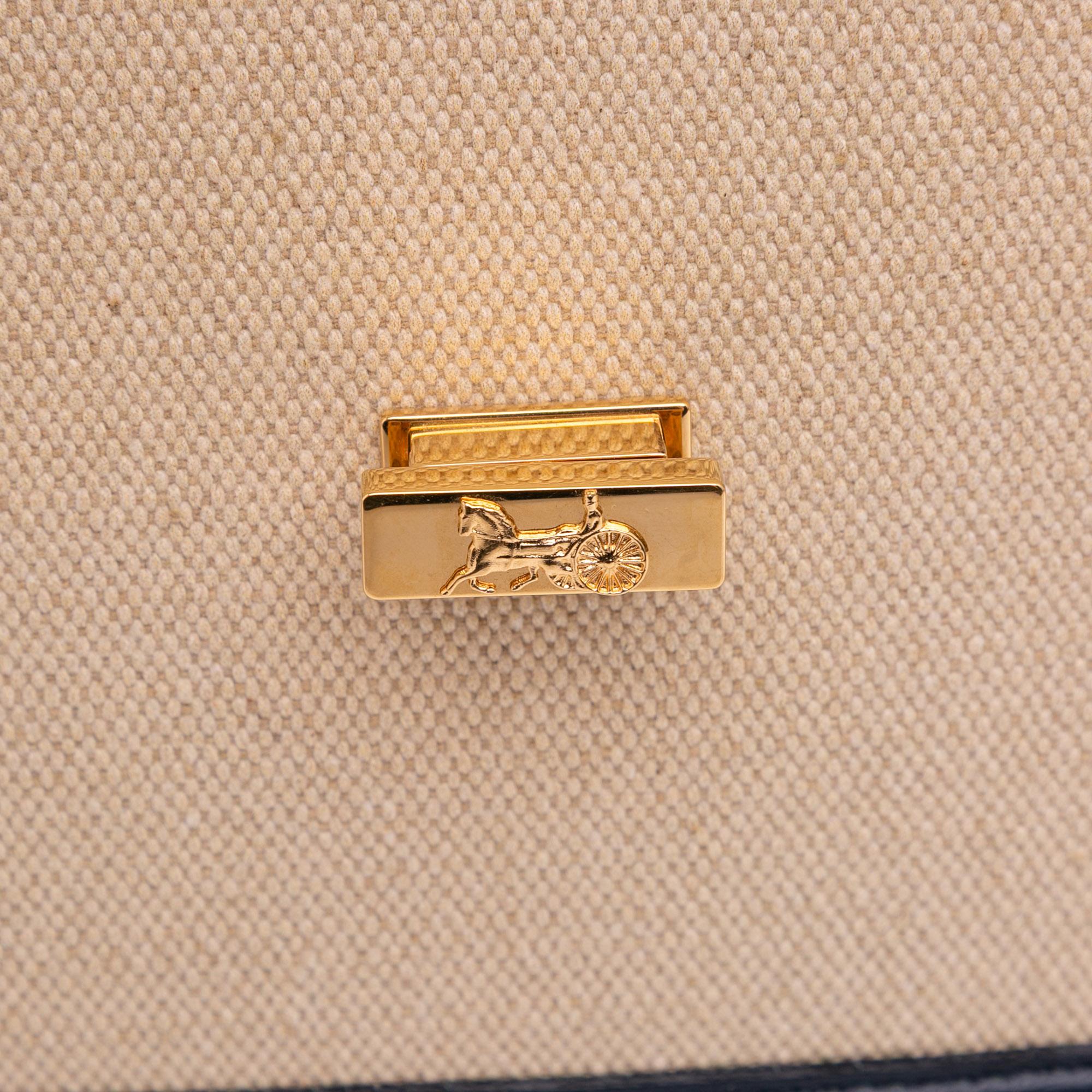 Celine Canvas Sulky Clutch With Chain