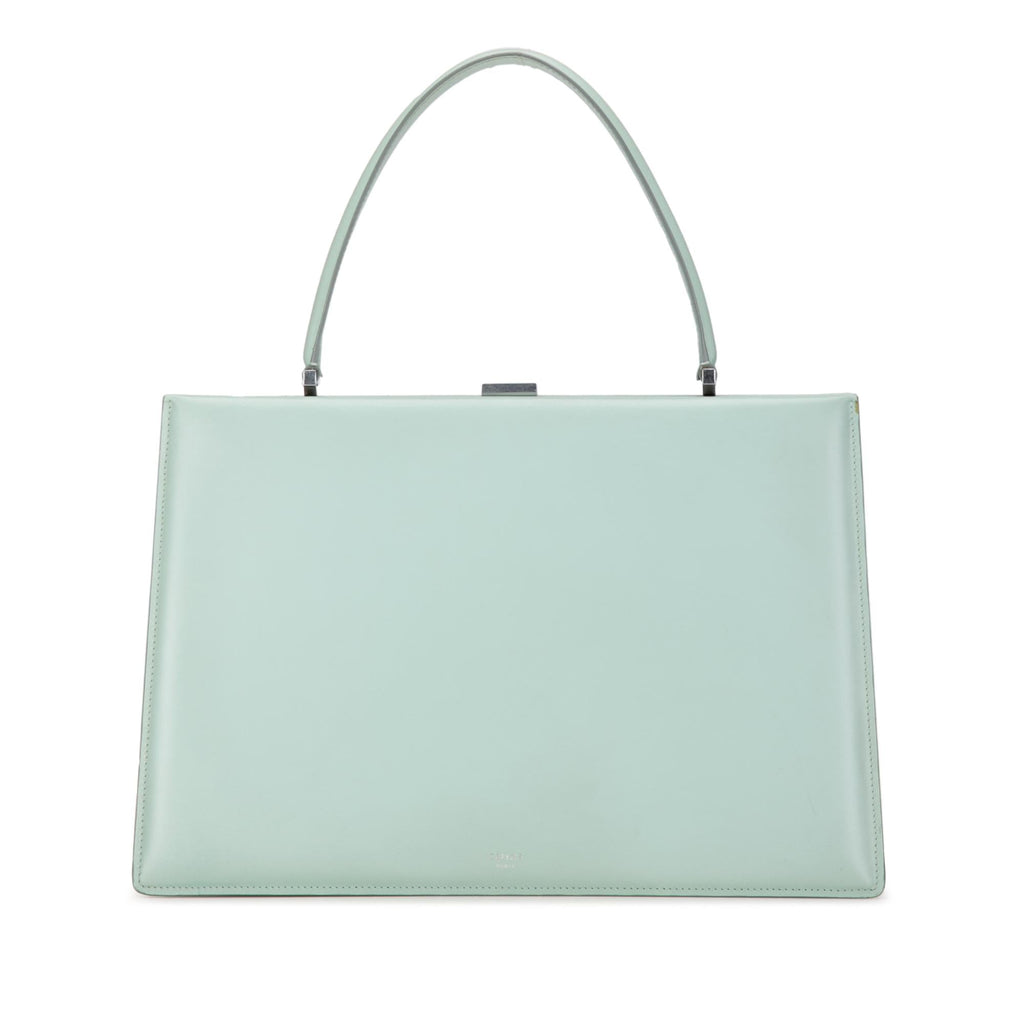 Celine Clasp Leather Tote (SHG-ZiQtQH)