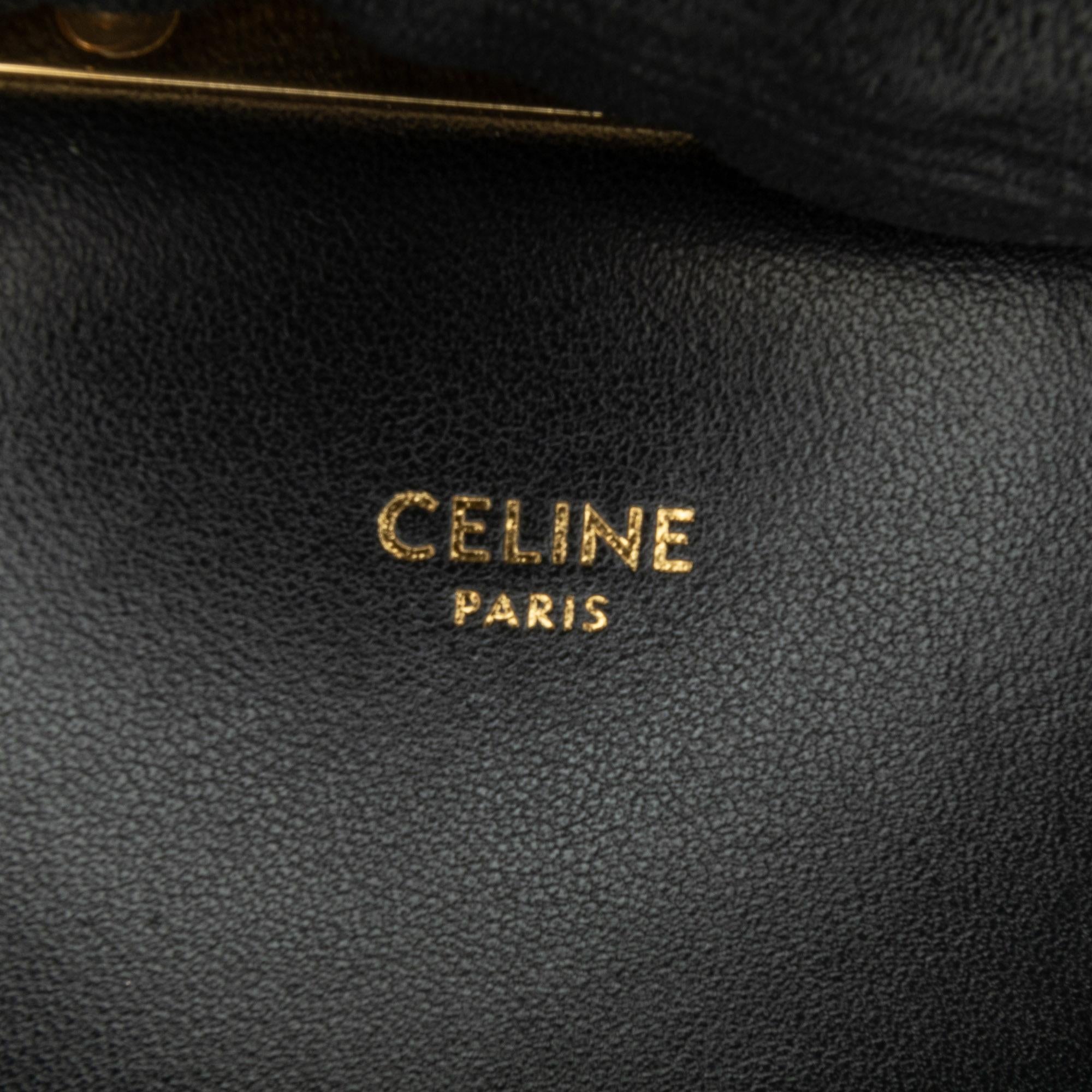 Celine Classique Embroidered Canvas Triomphe Crossbody
