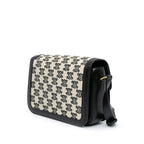 Celine Classique Embroidered Canvas Triomphe Crossbody
