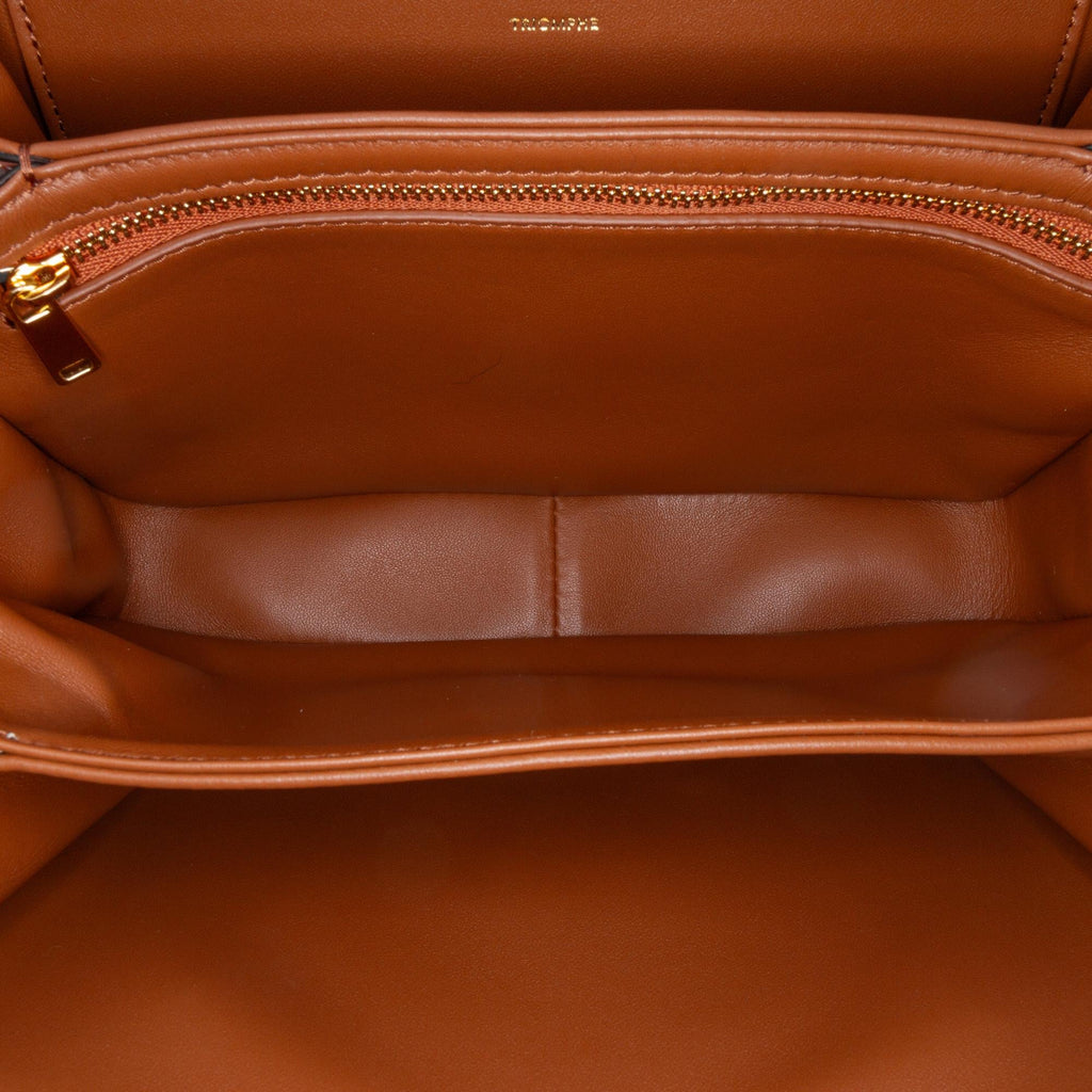 Celine Classique Shiny Calfskin Triomphe Crossbody (SHG-tC2vNF)