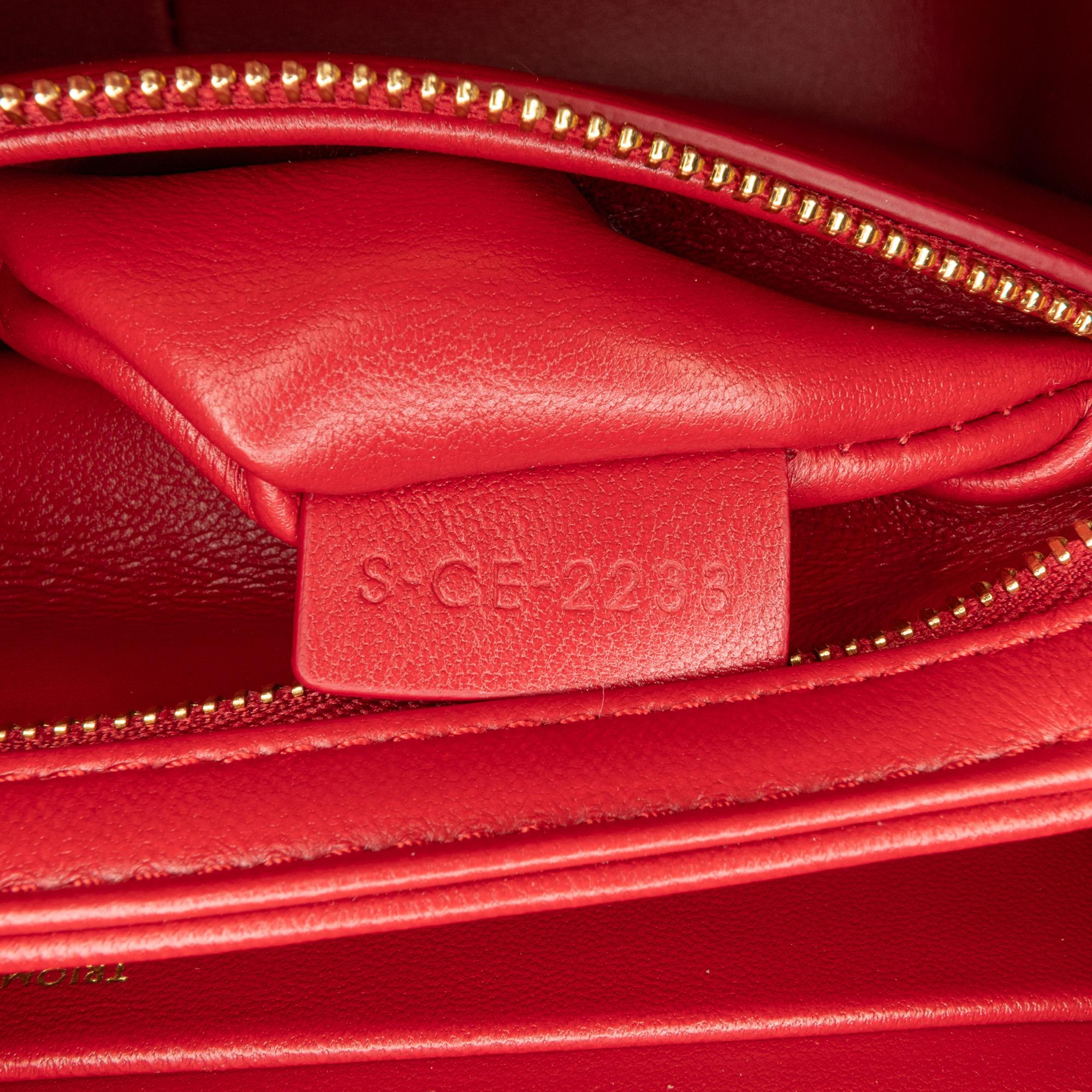 Celine Classique Shiny Calfskin Triomphe Crossbody