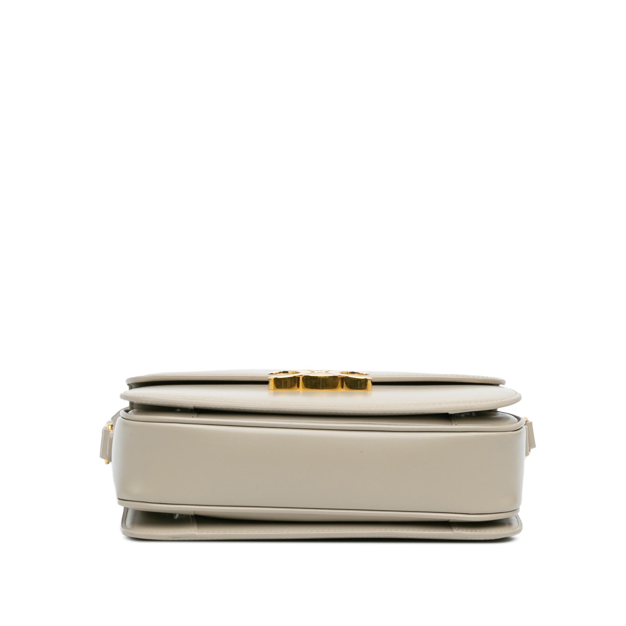 Celine Classique Shiny Calfskin Triomphe Crossbody