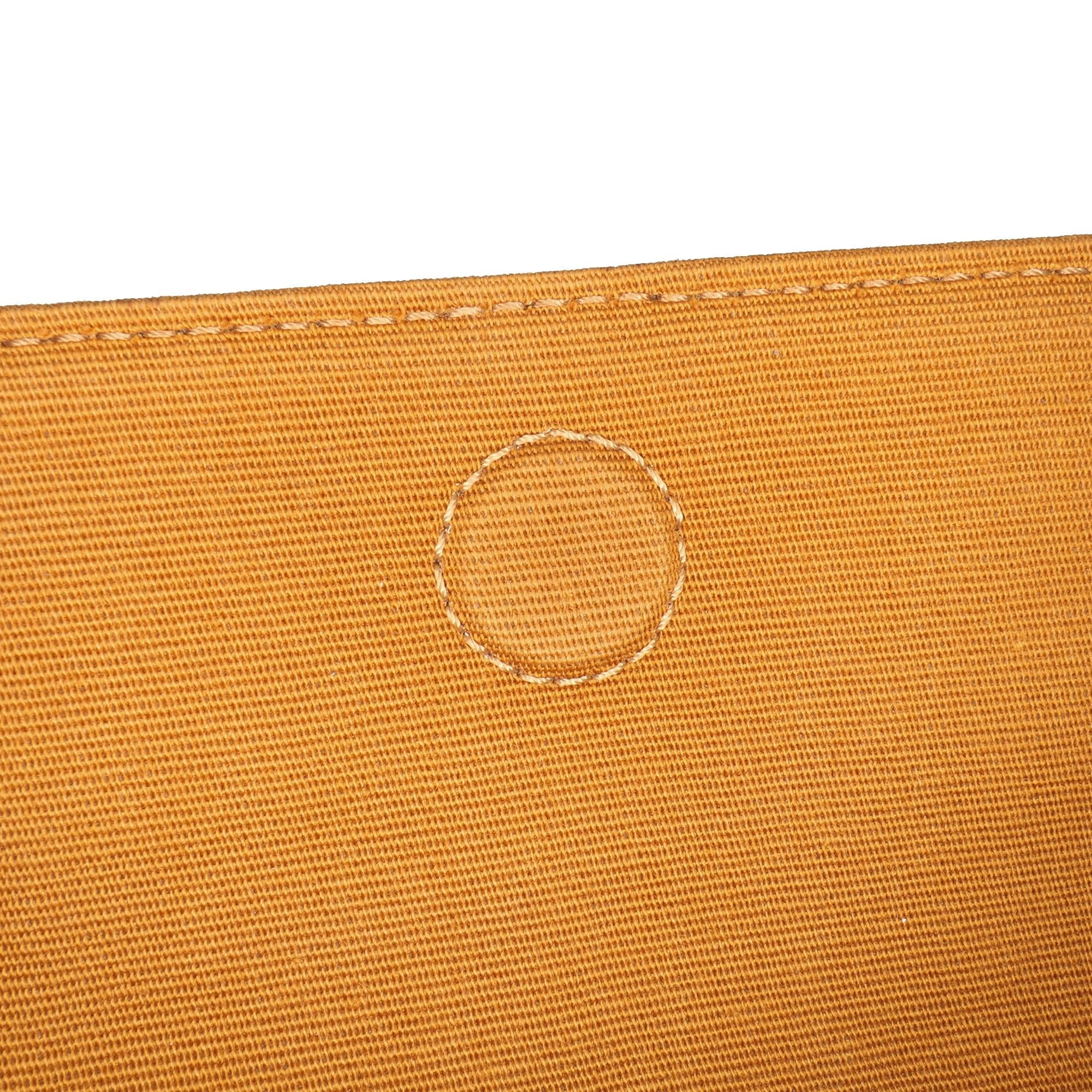 Celine Coated Canvas Triomphe Triangle Crossbody