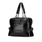 Celine Crinkled Patent Macadam Tote