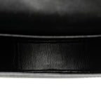 Celine Croc Embossed Leather Ecusson Flap Crossbody