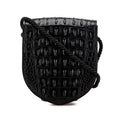 Celine Croc Embossed Leather Ecusson Flap Crossbody
